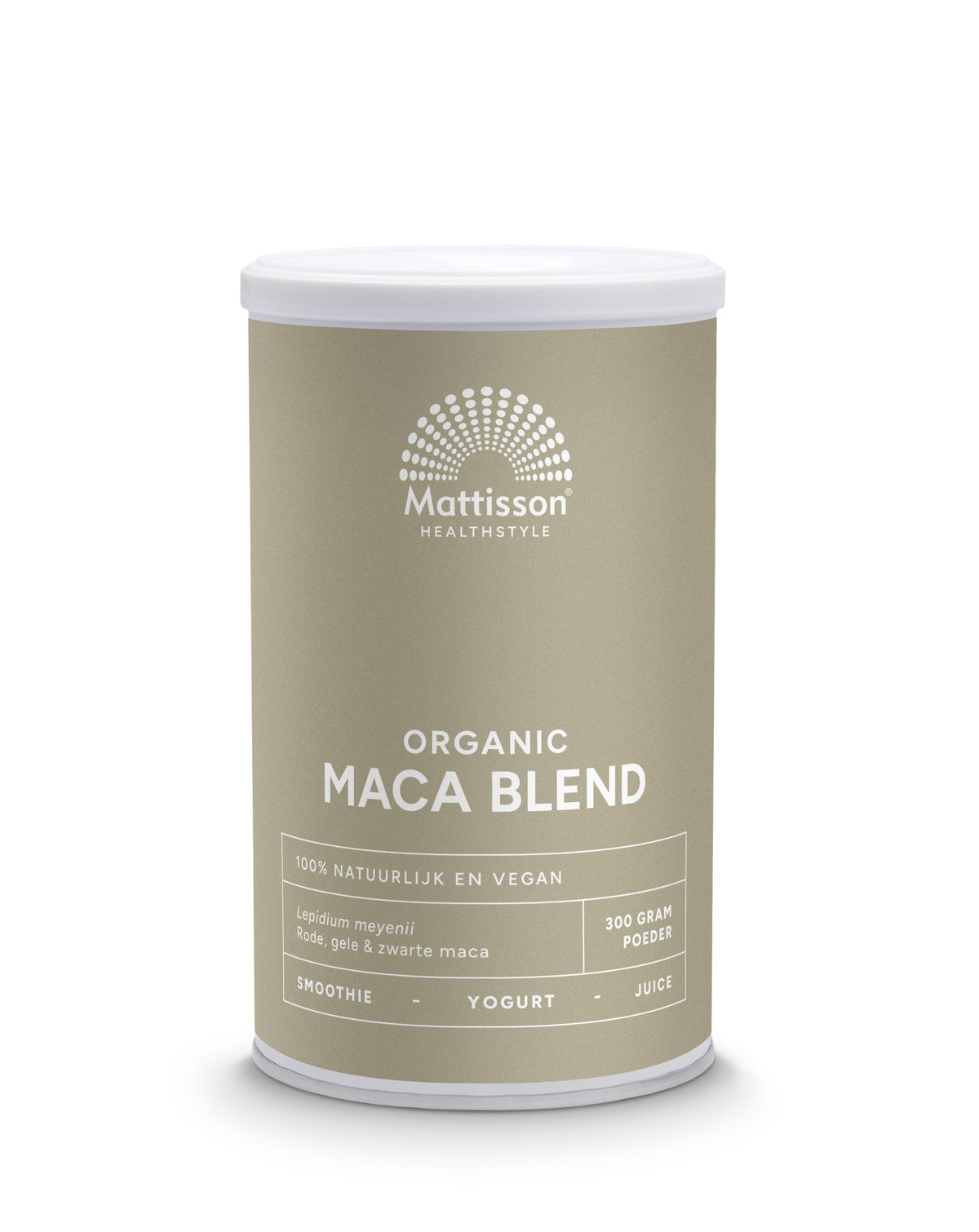 Mattisson Maca poeder blend geel, rood & zwart bio 300.00 Gram