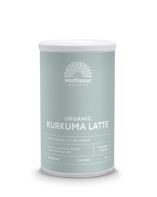 Mattisson Latte kurkuma goldenmilk gezoet kaneel - kokos bio 175 Gram