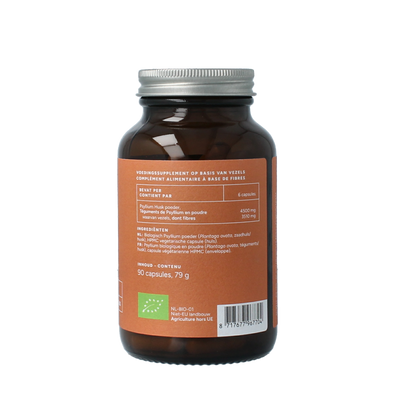 Mattisson Psyllium Husk 750mg bio 90.00 Vegetarische capsules