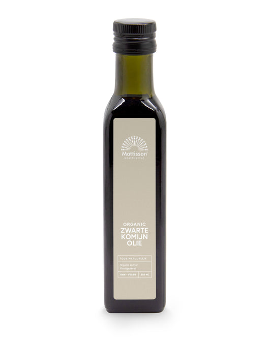 Mattisson Zwarte komijn olie bio 250.00 Milliliter
