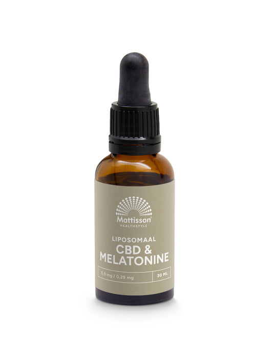 Mattisson Vegan liposomaal CBD 0.5mg & melatonine 0.29mg 30 Milliliter