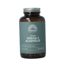 Mattisson Vegan omega 3 algenolie DHA 150mg EPA 75mg 180 Vegetarische capsules