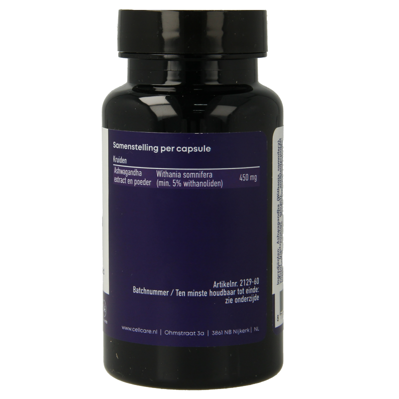 CellCare Ashwagandha 450mg 60 Capsules