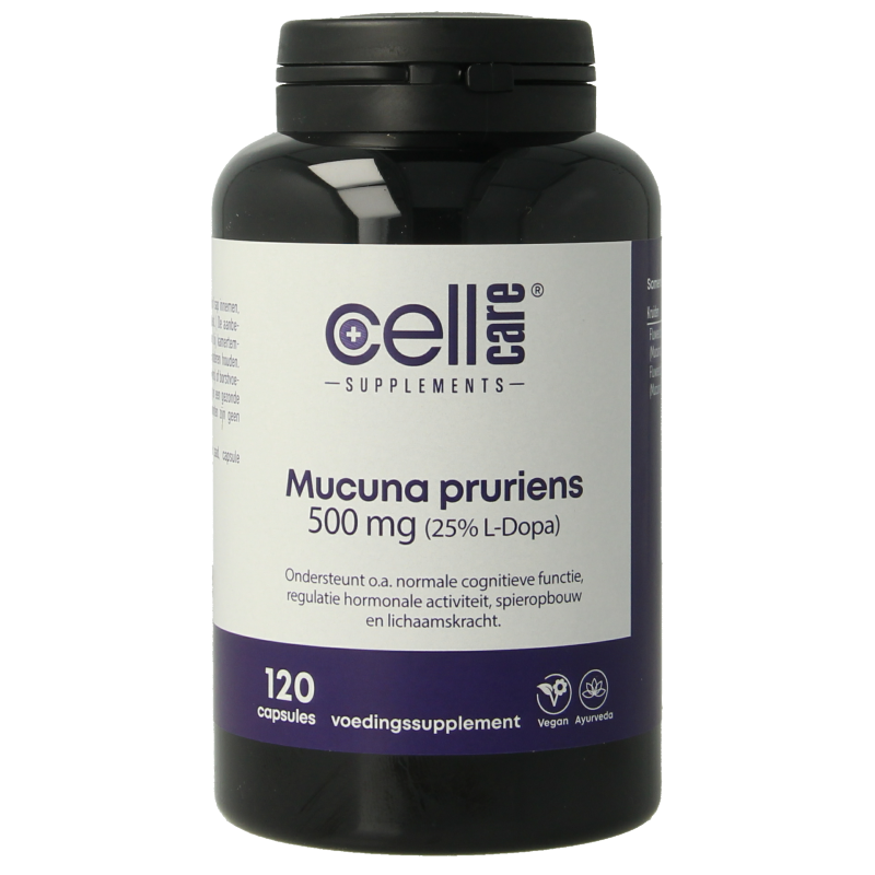 CellCare Mucuna pruriens 500mg (25% L-dopa) 120 Capsules