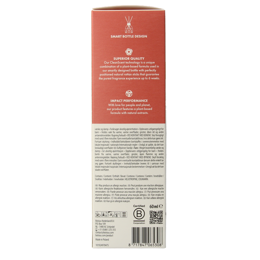 Bolsius True Scents geurverspreider vanilla 60 Milliliter