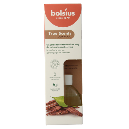 Bolsius True Scents geurverspreider oud wood 60.00 Milliliter