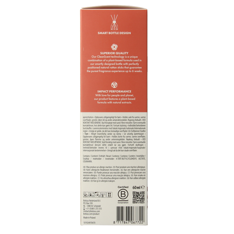 Bolsius True Scents geurverspreider oud wood 60 Milliliter