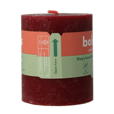 Bolsius Rustiekkaars shine 80/68 velvet red 1 Stuks