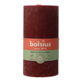 Bolsius Rustiekkaars shine 130/68 velvet red 1.00 Stuks