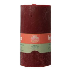Bolsius Rustiekkaars shine 130/68 velvet red 1.00 Stuks