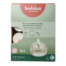 Bolsius Crystal Lights 6 uur doos 24 Stuks