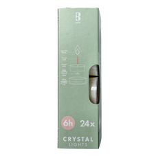 Bolsius Crystal Lights 6 uur doos 24 Stuks