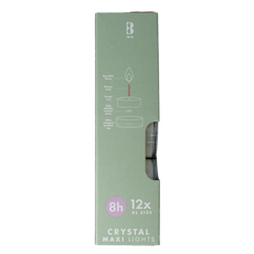 Bolsius Crystal maxi lights 8 uur doos 12.00 Stuks