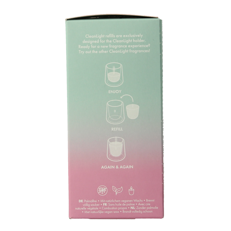 Bolsius Clean Light navulling gardenia / fig 2 Stuks