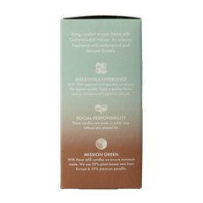 Bolsius Clean Light navulling 2 pack Cedarwood / Vertiver 212 Gram