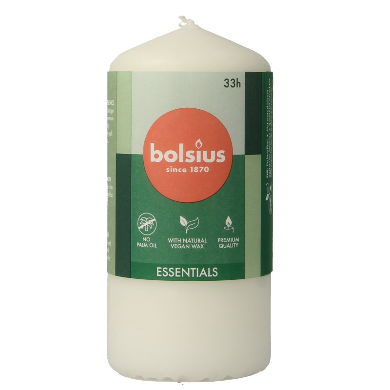 Bolsius Stompkaars 120/58 cloudy white 1 Stuks