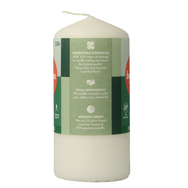 Bolsius Stompkaars 120/58 cloudy white 1 Stuks