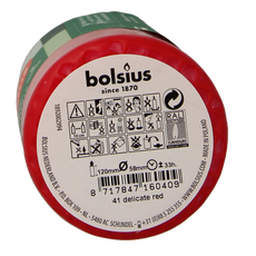 Bolsius Stompkaars 120/58 delicate red 1 Stuks