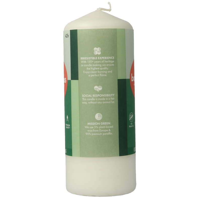 Bolsius Stompkaars 150/58 cloudy white 1 Stuks