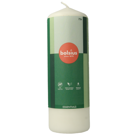 Bolsius Stompkaars 200/68 cloudy white 1 Stuks