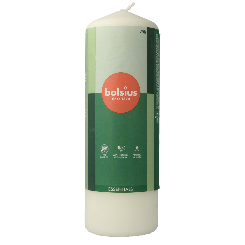 Bolsius Stompkaars 200/68 cloudy white 1 Stuks