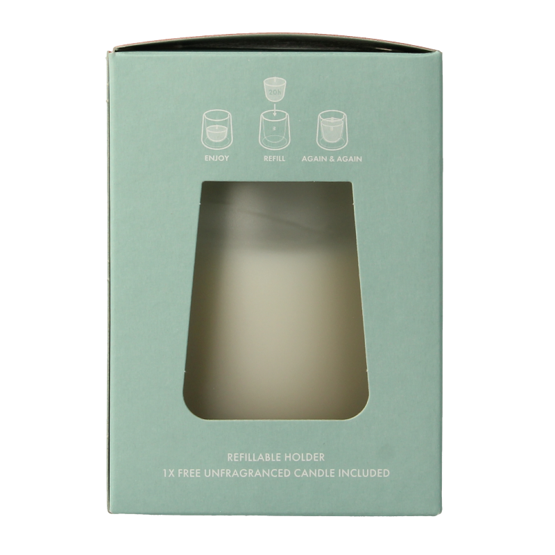 Bolsius Clean Light starterkit houder wit - incl. geurloze 1 Stuks