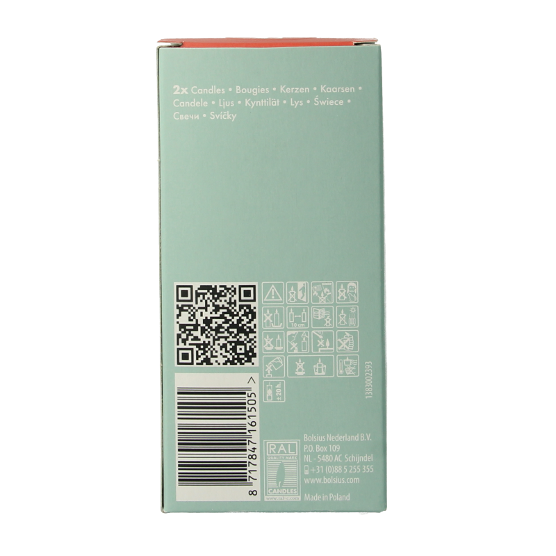 Bolsius Clean Light navulling geurloos 2 Stuks