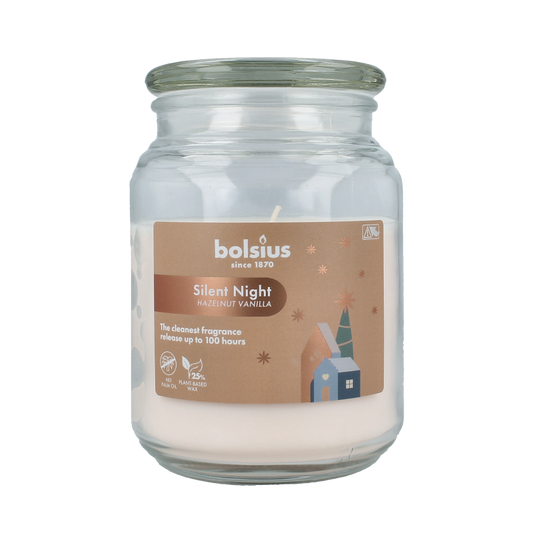 Bolsius Geurglas met deksel silent night hazelnut vanilla 1 Stuks