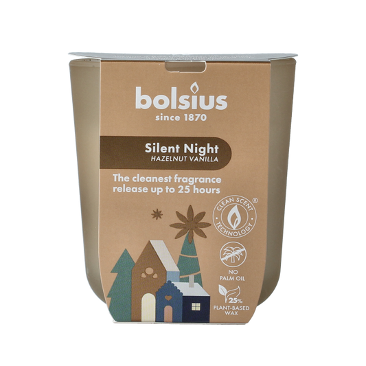 Bolsius Geurglas silent night hazelnut vanilla 1 Stuks