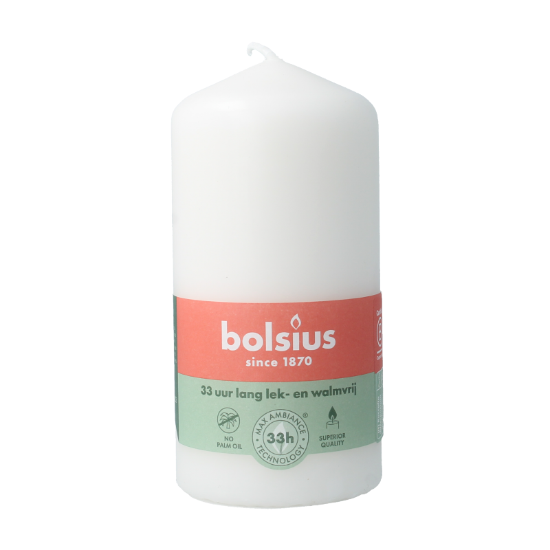 Bolsius Stompkaars 120-58 cloudy white 1 Stuks