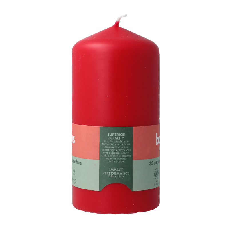 Bolsius Stompkaars 120-58 delicate red 1 Stuks