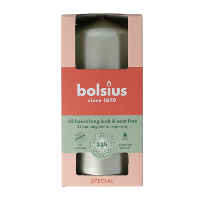Bolsius Stompkaars 120/58 white silver 1.00 Stuks