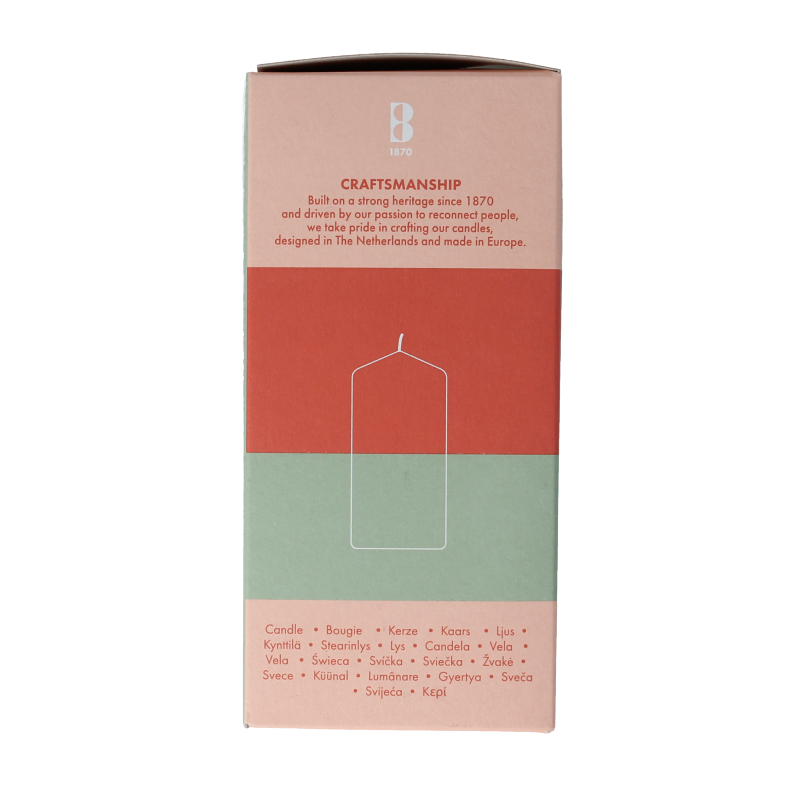 Bolsius Stompkaars 120/58 white silver 1 Stuks