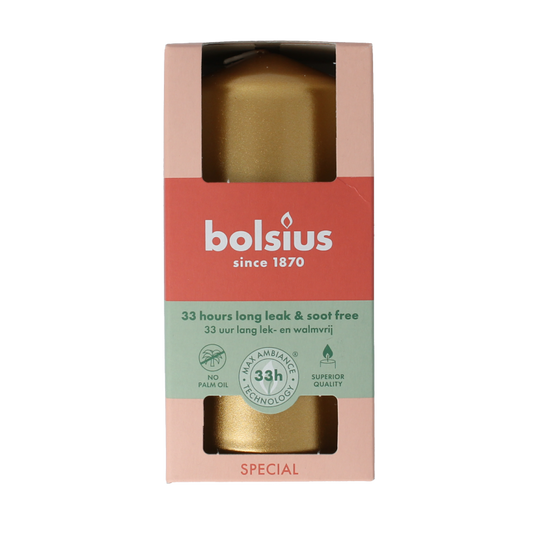 Bolsius Stompkaars 120/58 golden orange 1 Stuks