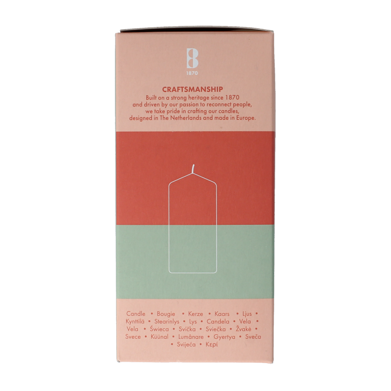 Bolsius Stompkaars 120/58 golden orange 1 Stuks