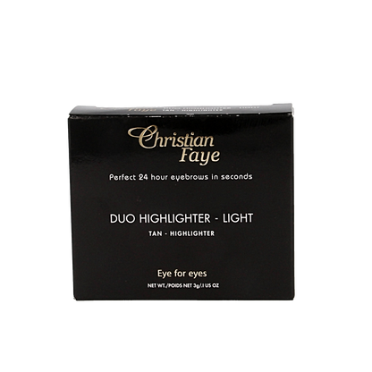 Christian Faye Eyebrow make up duo highlighter light 1.00 Stuks
