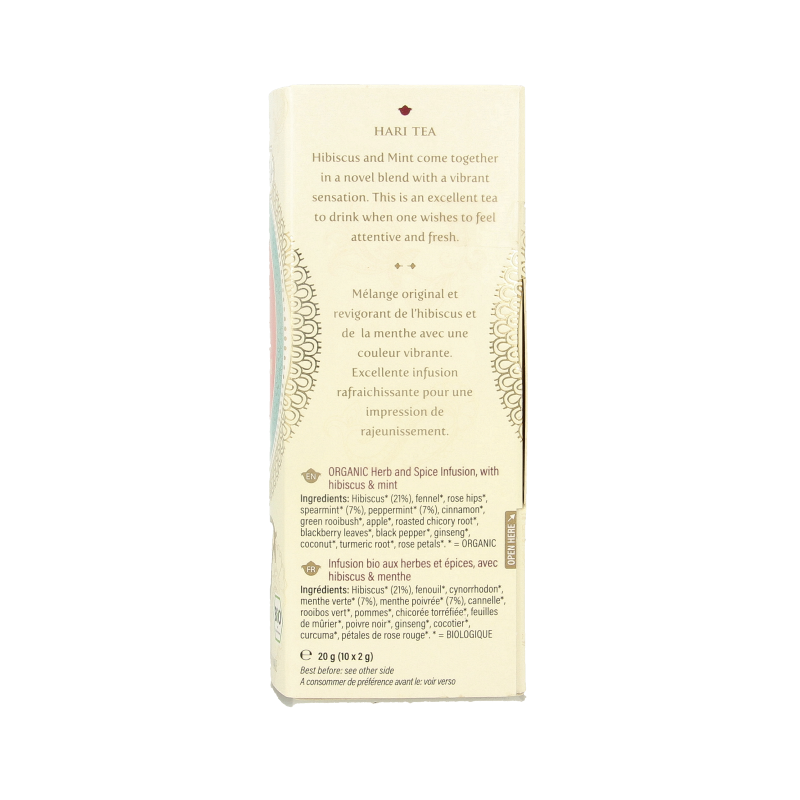 Hari Tea Hibiscus & mint new sensation bio 10 Stuks