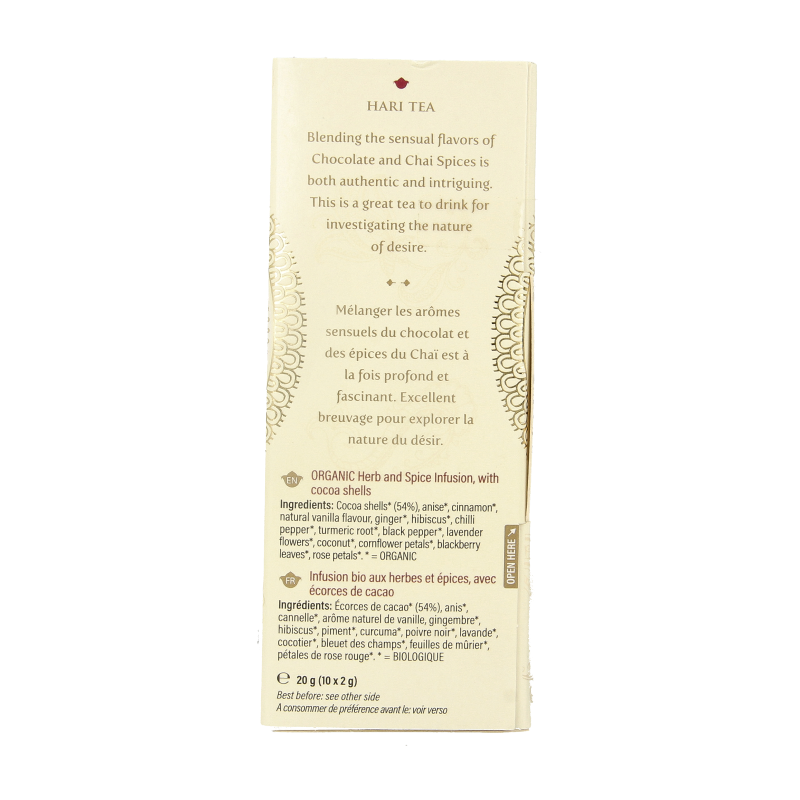 Hari Tea Choco chai mystery of desire bio 10 Stuks