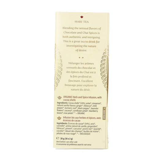 Hari Tea Choco chai mystery of desire bio 10 Stuks