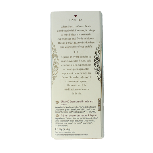 Hari Tea Green tea & flowers forget me not bio 10 Stuks