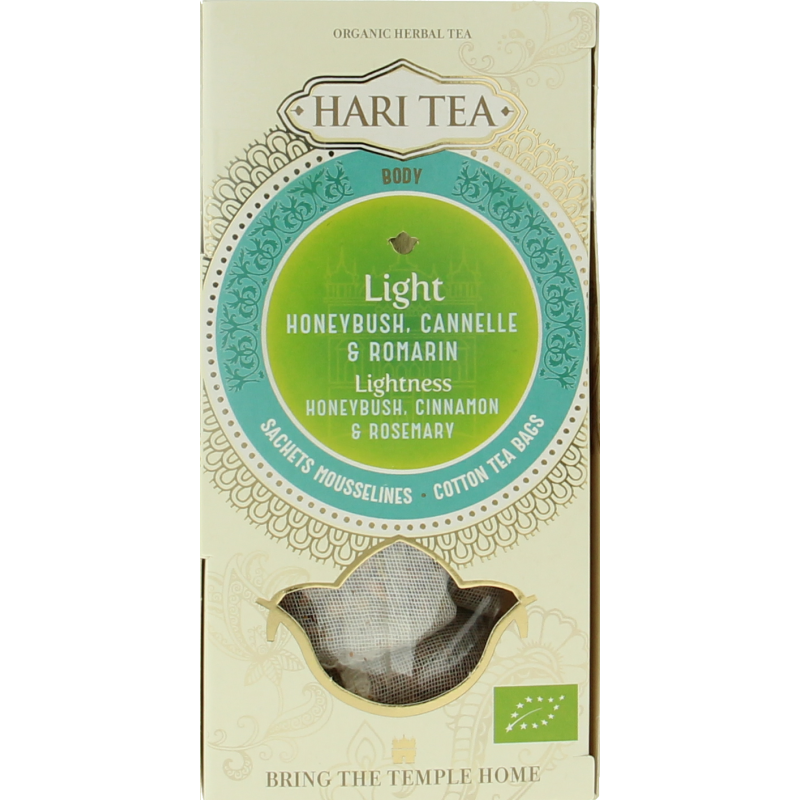 Hari Tea Honeyrush cinnamon rosemary lightness bio 10 Stuks