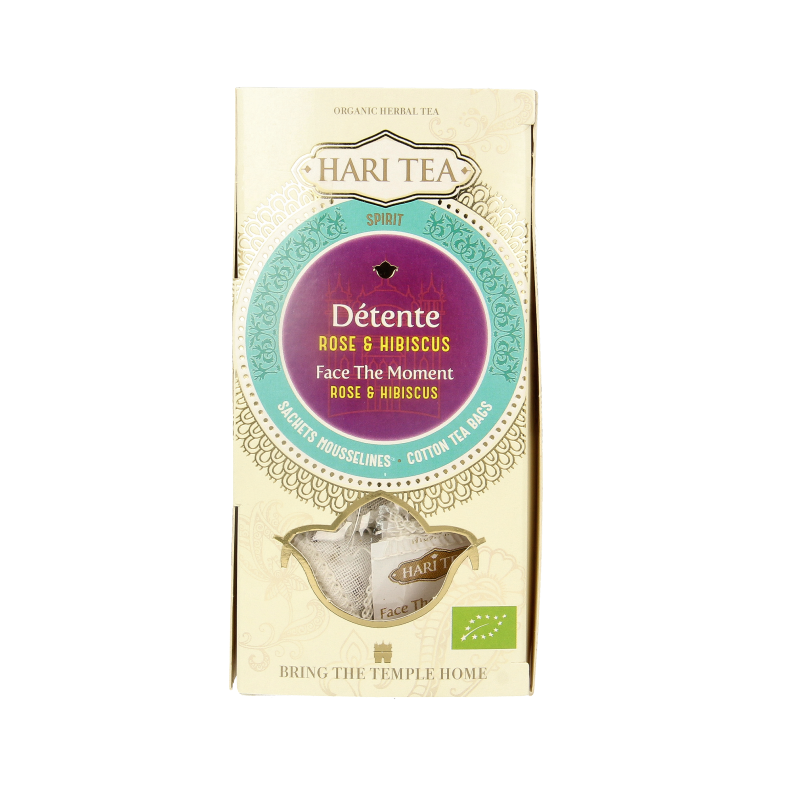 Hari Tea Rose & hibiscus face the moment bio 10 Stuks