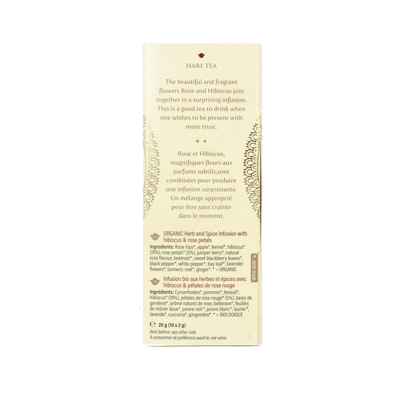 Hari Tea Rose & hibiscus face the moment bio 10 Stuks
