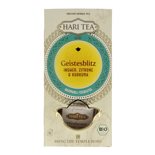 Hari Tea Ginger lemon & tumeric mindscape ginger bio 10 Stuks