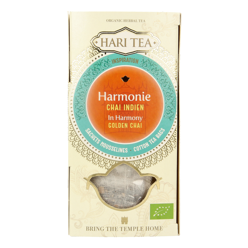 Hari Tea Golden chai in harmony bio 10 Stuks