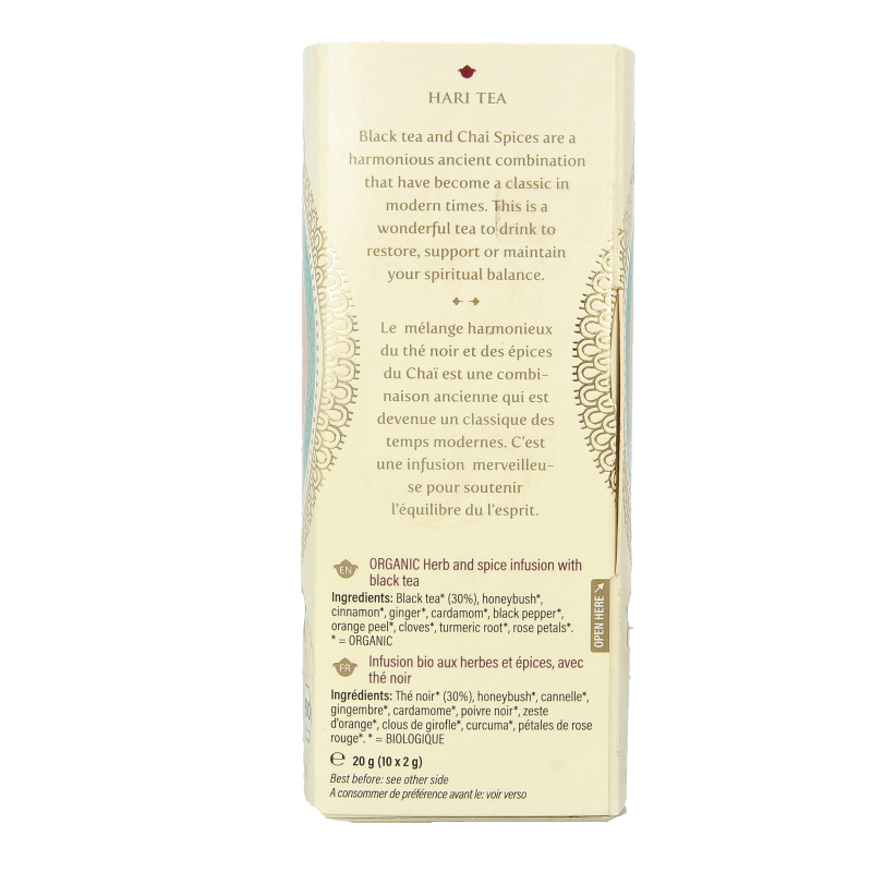 Hari Tea Golden chai in harmony bio 10 Stuks