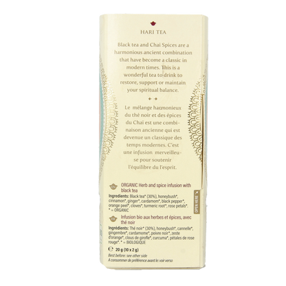 Hari Tea Golden chai in harmony bio 10 Stuks