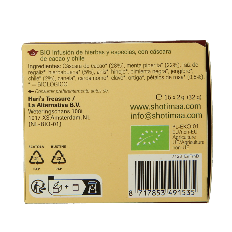 Shoti Maa Fire purity flame bio 16 Zakjes