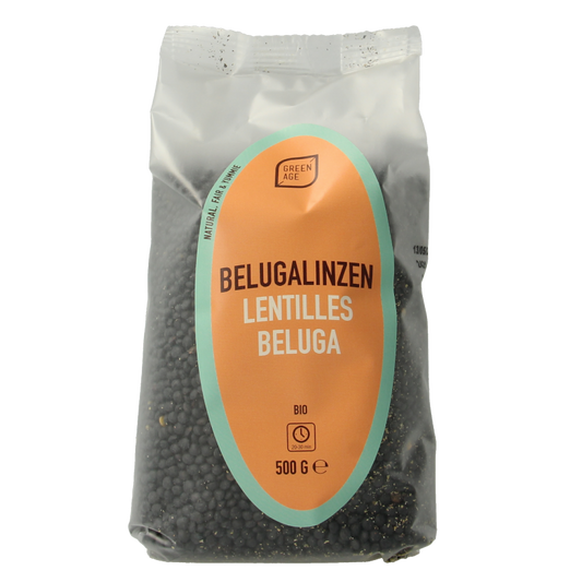 Greenage Beluga linzen bio 500 Gram