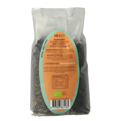 Greenage Beluga linzen bio 500.00 Gram